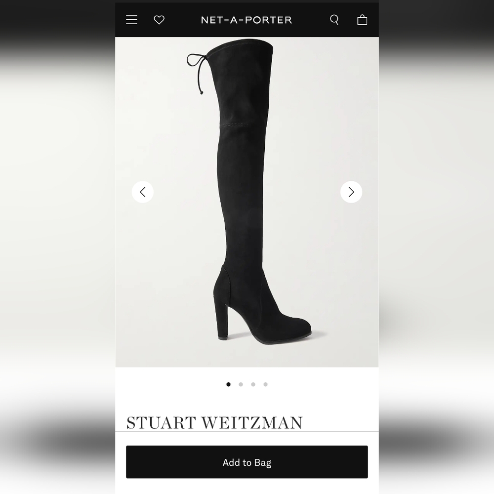 Stuart Weitzman Highland suede boots booties leather lowland over the knee NEW